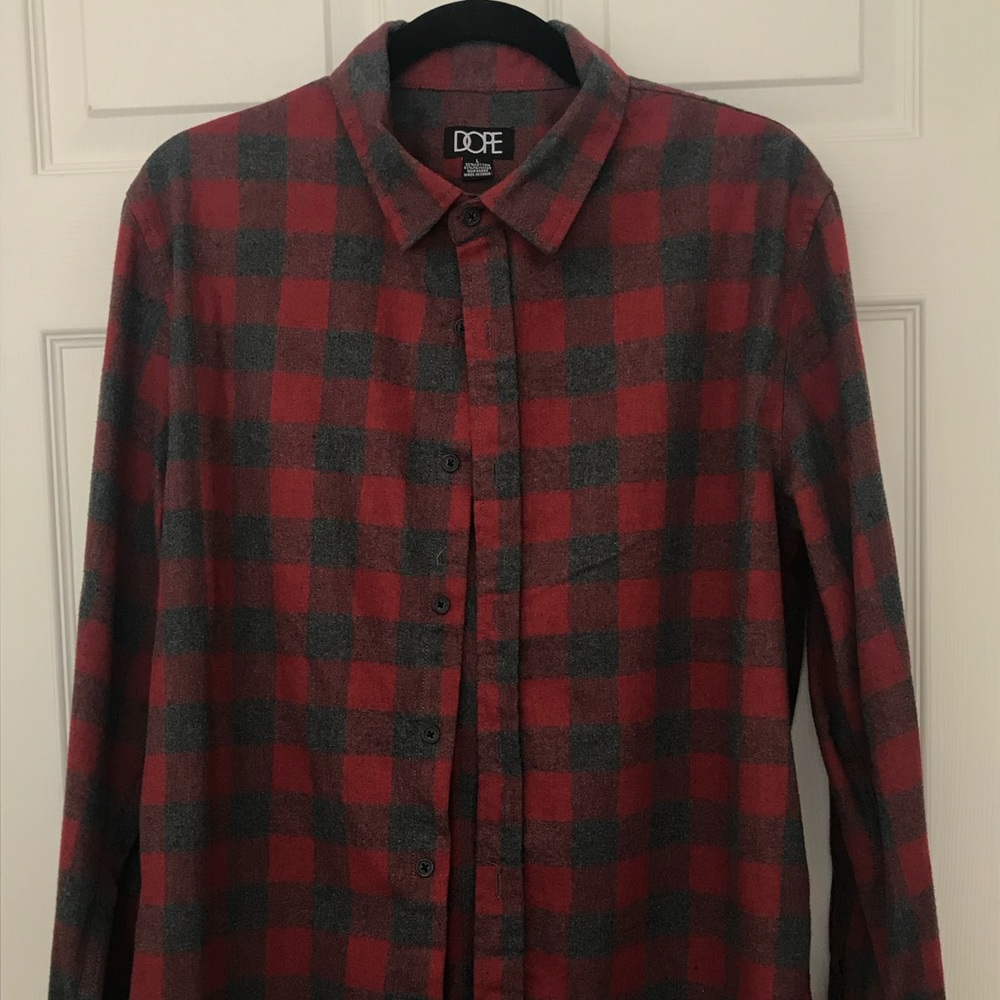DOPE Red men’s flannel